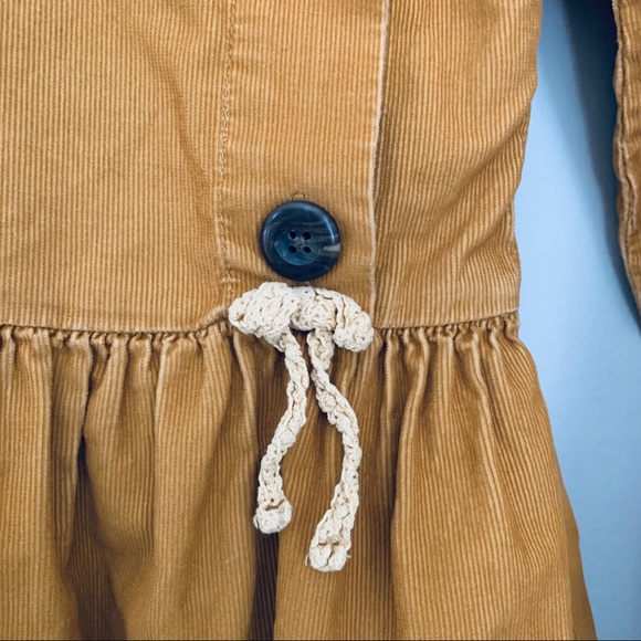$$SOLD$$ Hannah Anderson mustard corduroy dress - Picture 3 of 8